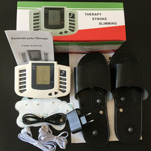 JR-309英文多功能数码经络理疗仪按摩器 带拖鞋带2对贴片带包装盒
