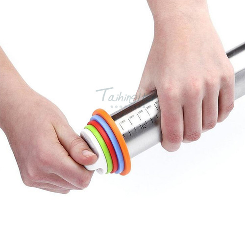 Adjustable rolling pin stainless steel rolling pin kneading pad set adjustable rolling pin