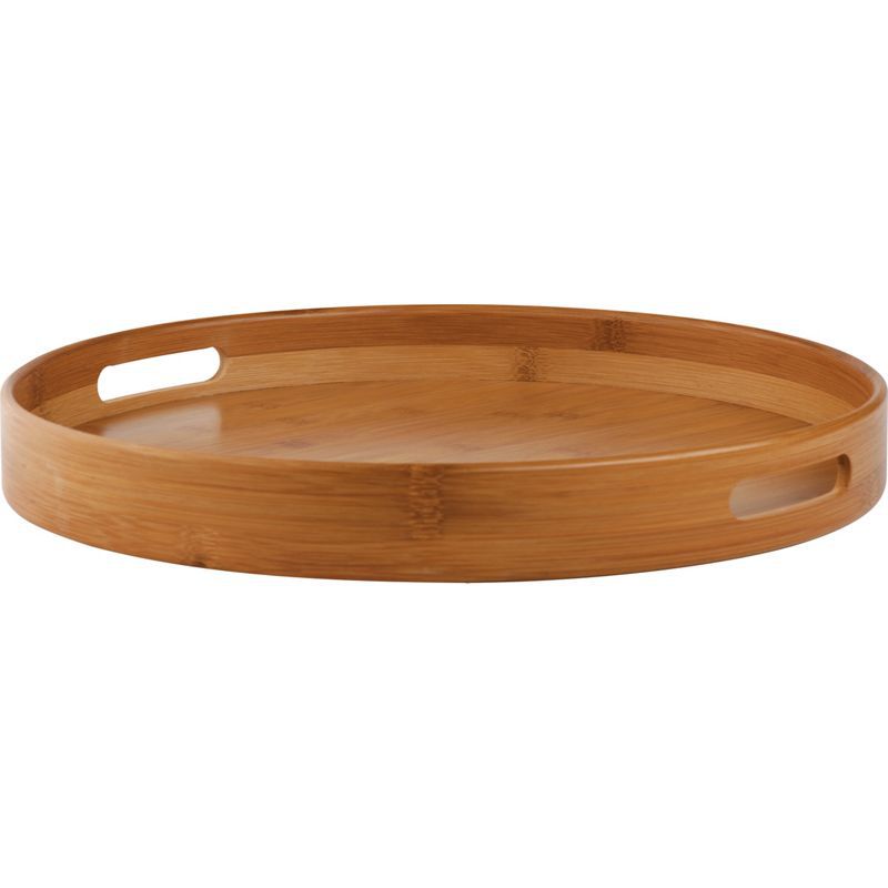 现货竹圆托盘餐盘竹热弯工艺圆盘 竹圆托盘餐盘