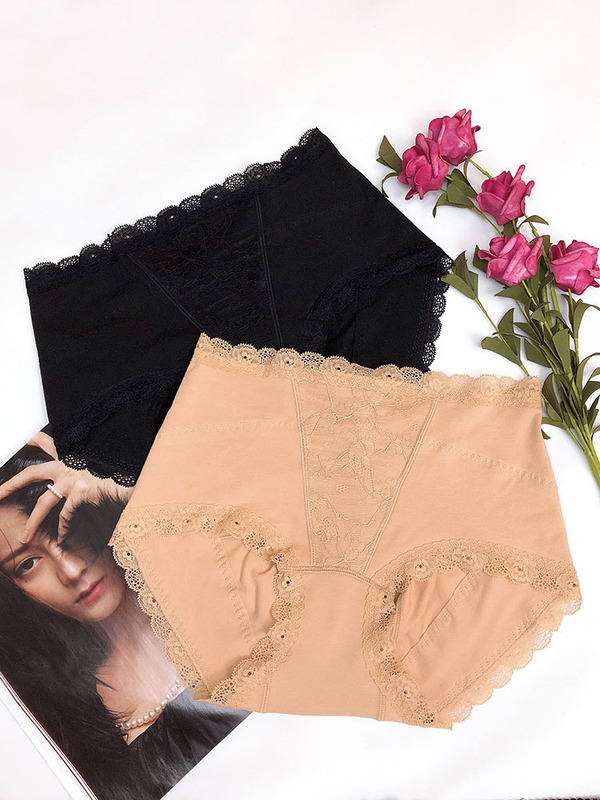 New Style Underwear Women's Pure Cotton Breathable Bio-period Breathable Anti-side Leakage Mid-waist Hip Triangle Women's Boxers Large Size