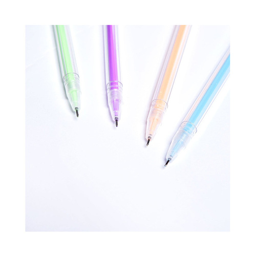 Creative handbook gel pen white gold silver DIY black cardboard student painting high gloss pastel gel pen