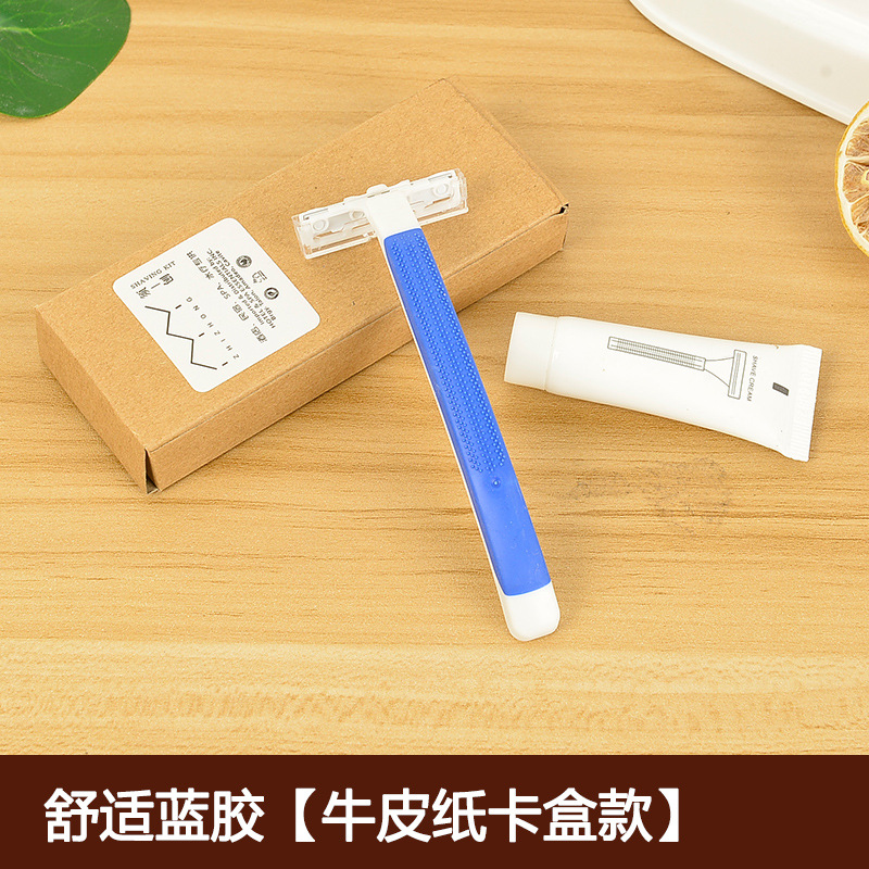 现货酒店宾馆一次性用品剃须刀 旅游航空外贸浴场剃须刀定制批发|ru