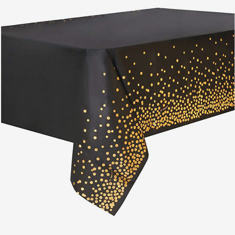 Round Dots Peva Party Tablecloth display picture 5