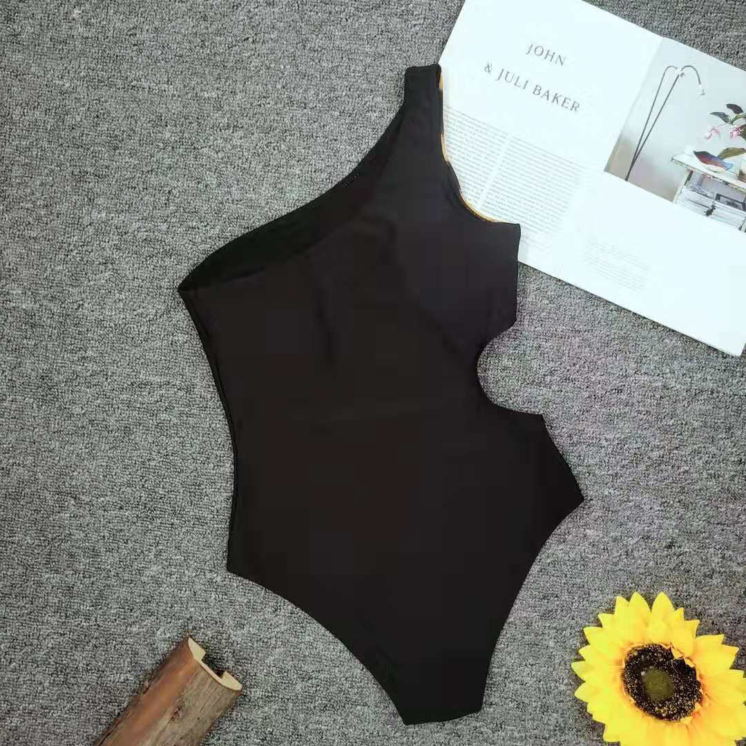 one-shoulder sexy ladies one-piece swimsuit NSZO1630