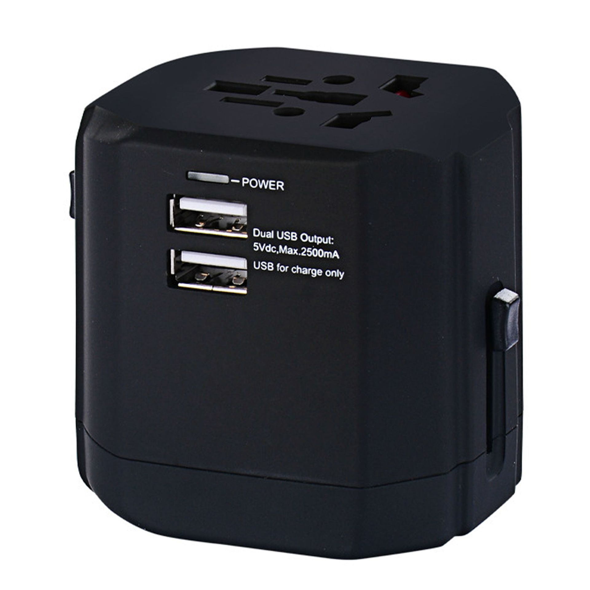 2USB转换插头礼品智能识别多功能4合一插脚美规澳规欧规英规