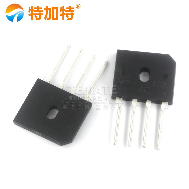 特加特|扁桥 GBU408 整流桥 桥堆 DIP-4 4A 800V 全新现货