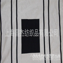 时装粗针布 正方形大提花粗针提花布 全棉黑白提花粗针面料