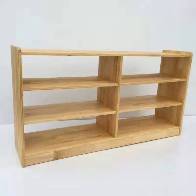 幼儿园玩具柜杉木柜实木整理柜架儿童储物柜玩具收纳柜|ms