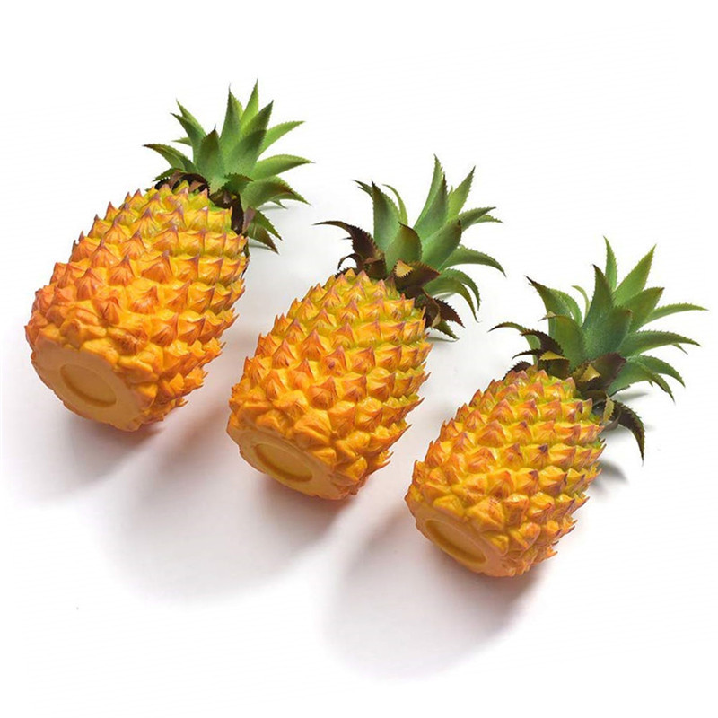 Simulación piña fruta falsa piña de plástico modelo de decoración de ventana accesorios de tiro juguetes educativos de educación temprana para niños