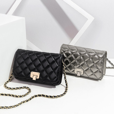 包包女2019新款小c家k女包CK2-70700460單肩斜挎菱格鏈條小包