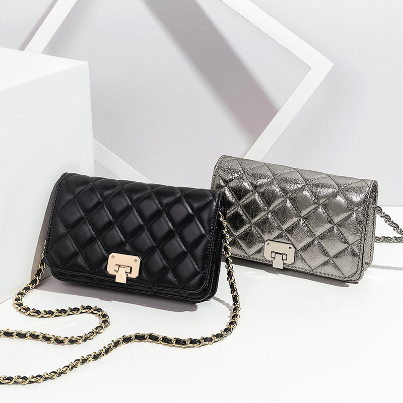 包包女2019新款小c家k女包CK2-70700460單肩斜挎菱格鏈條小包