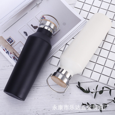 厂家直销双层真空不锈钢保温水瓶户外登山运动水壶大容量汽车杯