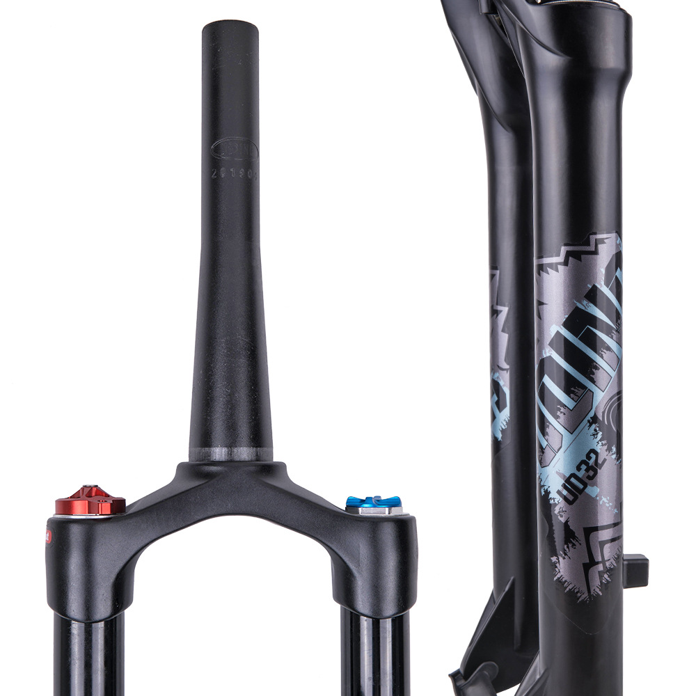 Uding 29 Taper tubo de liberación rápida hombro control montaña bicicleta frente tenedor aleación de magnesio Tenedor de aire bloqueable Amortiguador delantero tenedor
