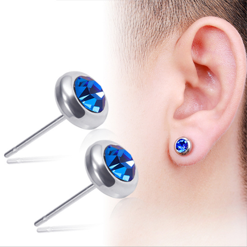 Boucles d oreilles en acier inoxydable - Ref 3446960 Image 1