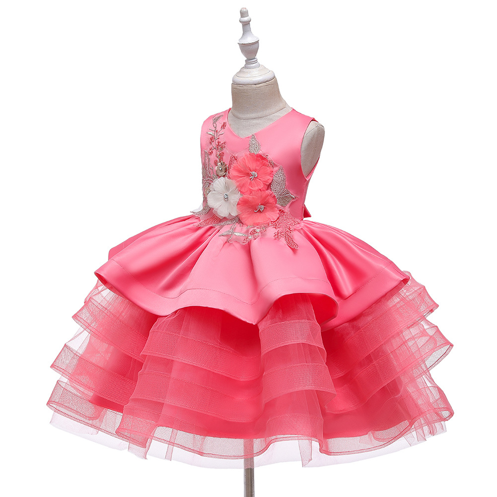 New Children's Dress Princess Dress Girls Pettiskirt Flower Girl Wedding Ceremony display picture 1