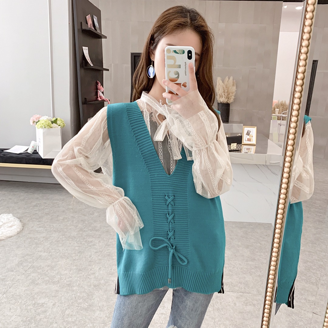 Gilet femme en Mélange de fibres chimiques - Ref 3316527 Image 45