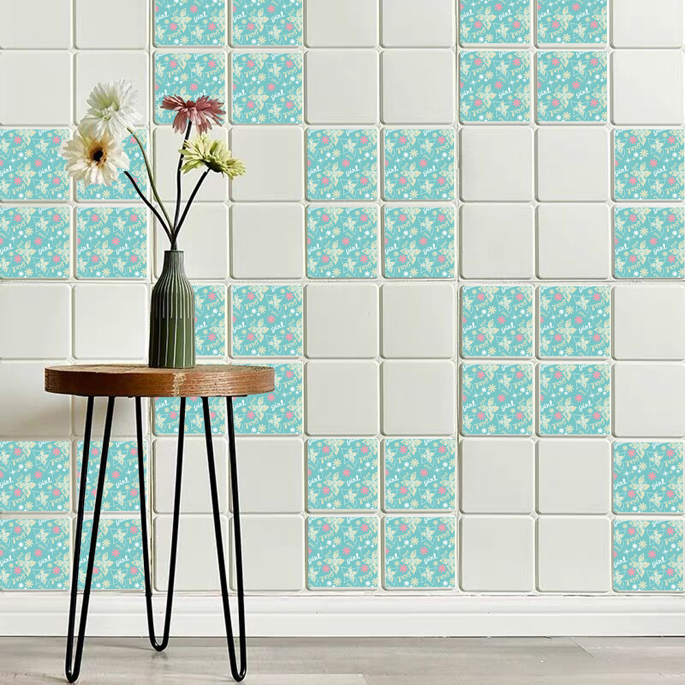 背景装饰洗漱台装饰DIY防油瓷砖贴一套10片装20*20cm厨房贴画贴纸