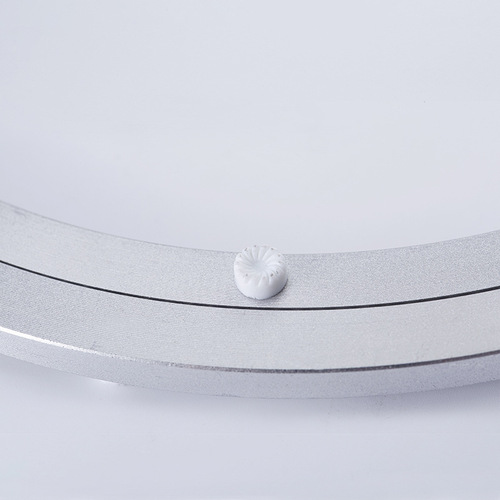 Dining table aluminum turntable Furniture universal thickened hotel glass dining table solid ball aluminum alloy desktop turntable