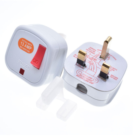 供应接线头英规头带开关带指示灯 转换座英式接线座 BX-07-1