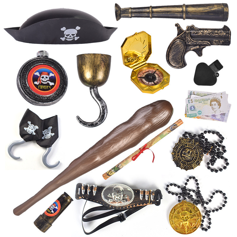 Halloween toy set pirate musket grimace skeleton props pirate glasses Toy Gun Factory Direct
