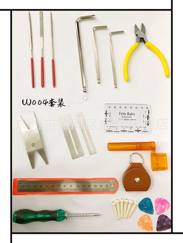 Guitar tool kit, file, wrench, string gauge, string trimmer, fret grinding and repair tool set, 26-in-1