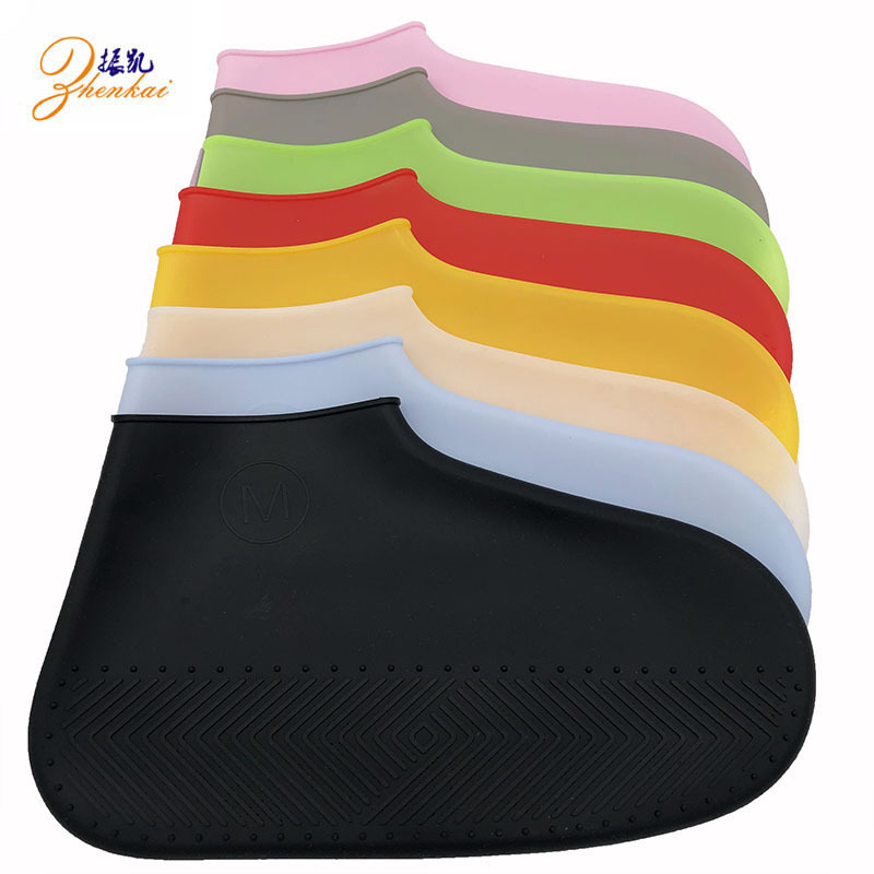 silica gel Rain shoe covers Waterproof shoe cover Rain thickening non-slip Wear-resistant bottom men and women children outdoors rubber latex Rainproof