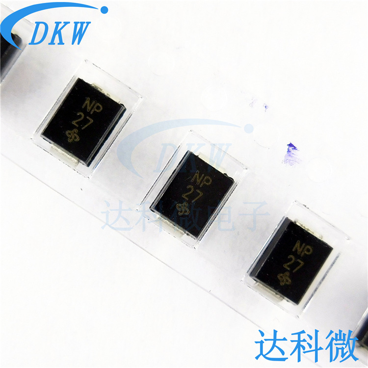 SMBJ70CA 丝印：NP 封装SMB/DO-214AA TVS抑制二极管 VISHAY/威世