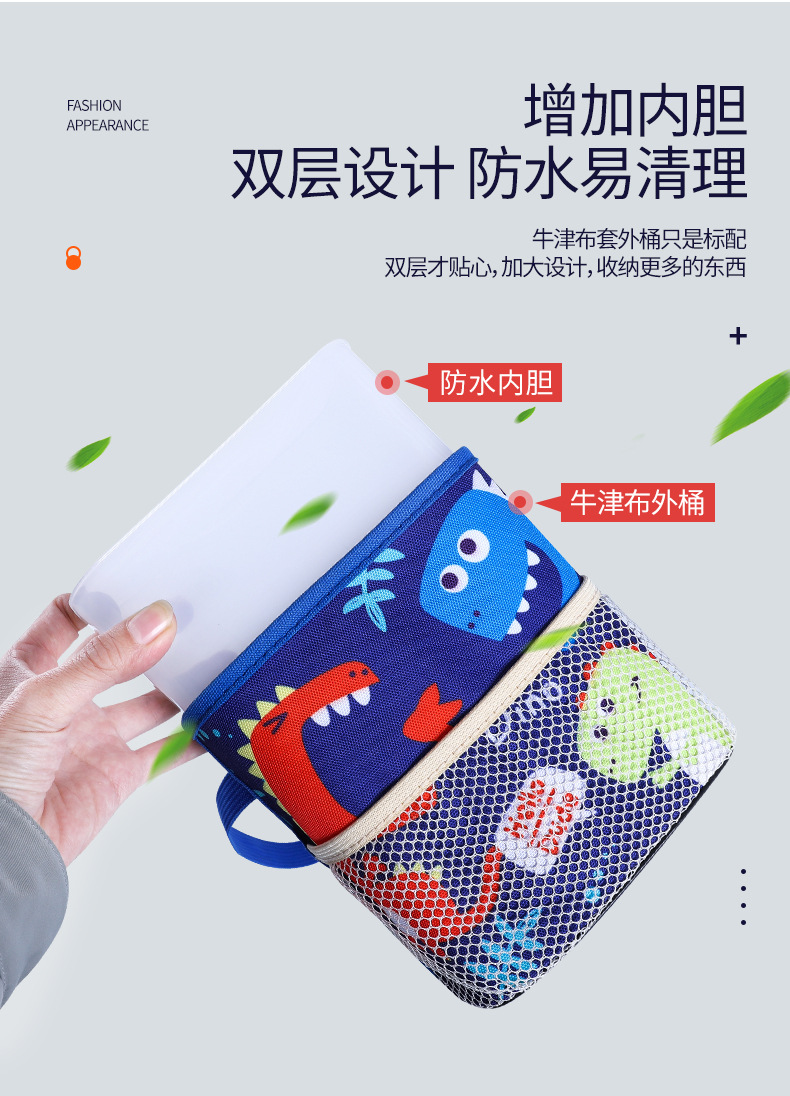 Creative Cartoon Car Trash Can Hanging Seat Back Storage Box Car Garbage Bag Storage Box