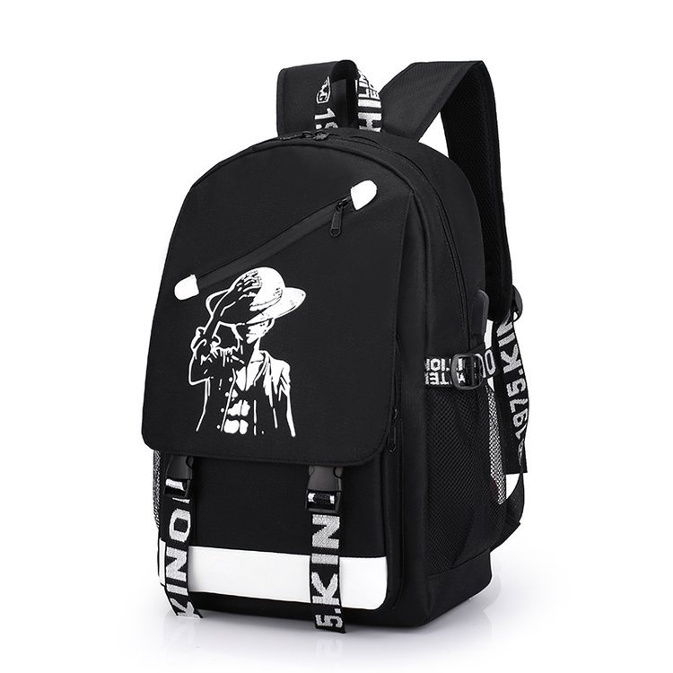 跨境牛津布韩版双肩包男士USB背包旅行休闲电脑学生书包一件代发|ru