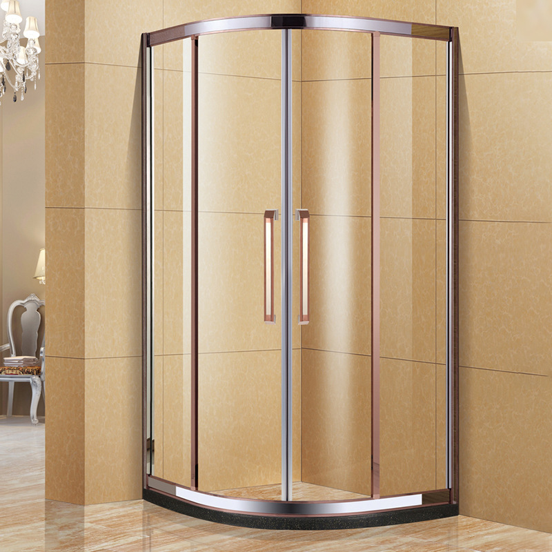 廠家定制 順滑移門式浴室玻璃隔斷門淋浴門 雕刻系列 淋浴房 門新