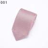 Knitted fashionable tie, trend multicoloured arrow, 7cm