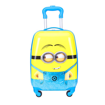 儿童拉杆箱定制logo万向轮男女18寸行李箱abs卡通旅行箱一件代发|ms
