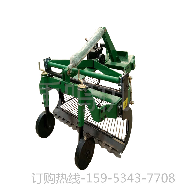 四轮前置大蒜收获机 挖蒜机起蒜机 液压前置铲蒜机小型出蒜机厂家