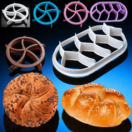 欧美跨境面包压模多色烘焙DIY模具套装面包卷印花工具饼干模具