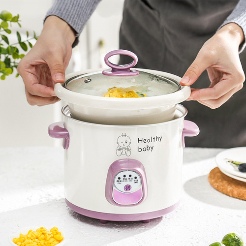 bb porridge pot, baby porridge pot, baby porridge pot, ceramic small stew pot, electric mini fully automatic food supplement pot