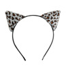 Foreign trade thermal sales handmade parent -child series horse -sea hair poly -colored leopard head hoop cat ears head hoop batch