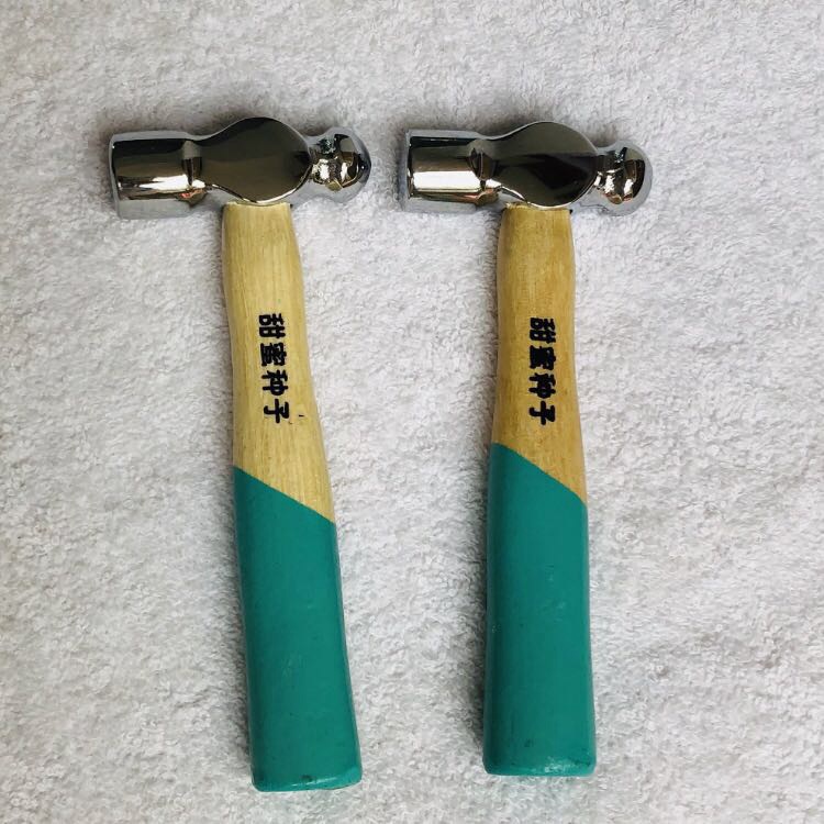 创客木工坊实验室工具木柄圆头锤小型奶头锤手工锤