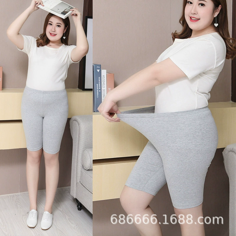 Женские хлопковые шорты больших размеров 200 кг, пять леггинсов, женские плюс толстые большие размеры, поколение волос
