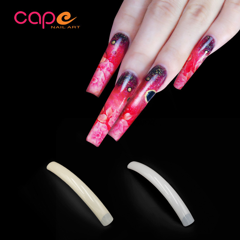 K · nail plastic ABS nail art tools long nails natural nail art half paste lengthened art nail