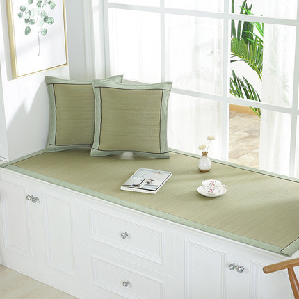 夏季涼席墊飄窗墊窗台墊陽台墊子定做榻榻米坐墊現代簡約落地窗墊