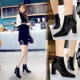 298-5 European and American fashion sexy banquet boots thick heel square head shiny diamond show thin nightclub high heel boots