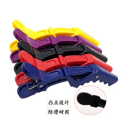 Wholesale hairdressing supplies crocodile clips hairdressing duckbill clips plastic section clips hair styling and coloring clips hairdressing and beauty tools