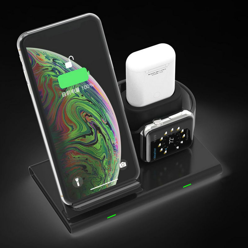 Wireless Charger Vertical Wireless Dual Charging Stand Multi-function Three-in-one Fast Charging