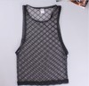 Mesh tank top, sexy vest for leisure