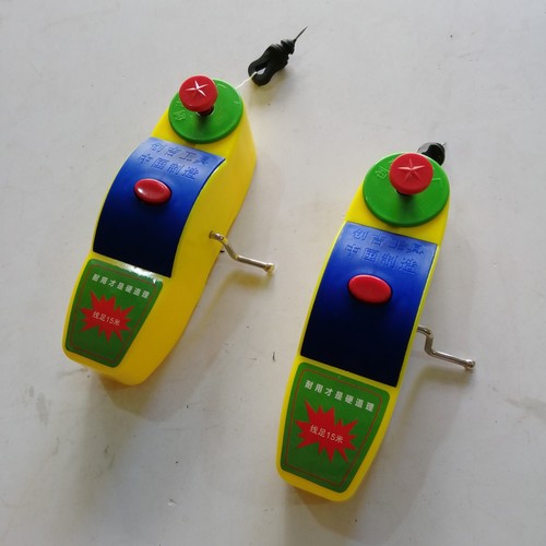 Factory wholesale wooden hand-crank line throwing tool, PVC plastic rebounding line leveler, marking tool, ink line