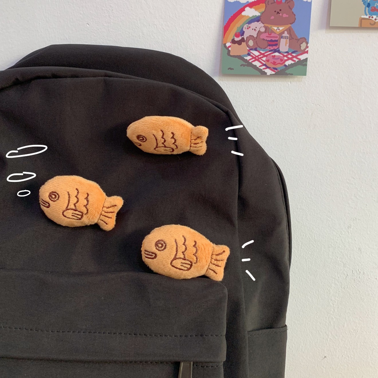 Style De Bande Dessinée Poisson Peluche Femmes Broches display picture 2