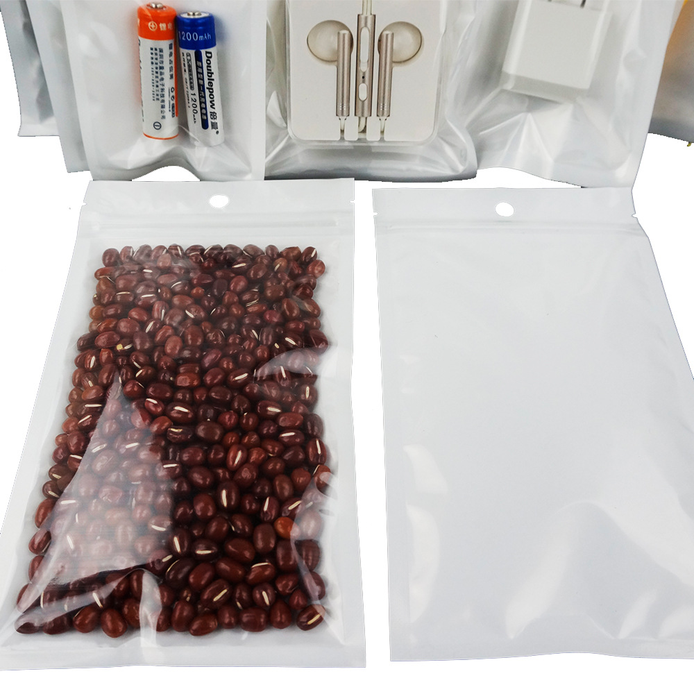 400g Weight Gift Wrapping Supplies, Gift Bags Event & Party Supplies Storage Bag Storage & Cleaning Jewelry Packaging Bags Classification Plastic Material Solid Color Pattern Fashion Style White Color Fashion Solid Color Plastic Storage Bag 4