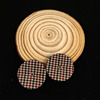 Plaid flat -bottomed cloth buckle rope lattice buckle buckle buckle earrings new bag twist buckle jewelry accessories