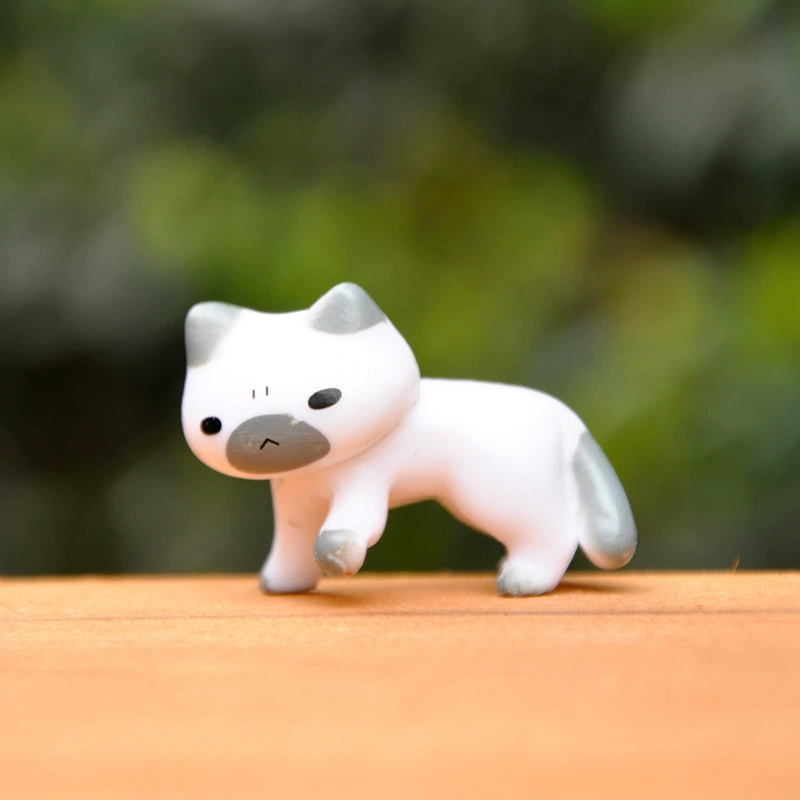 Cute doll, flowerpot, decorations, table accessory, cat, micro landscape