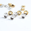 Factory direct selling accessories accessories T -line pattern compatriots, six -character mantra 7mm ancient gold spot